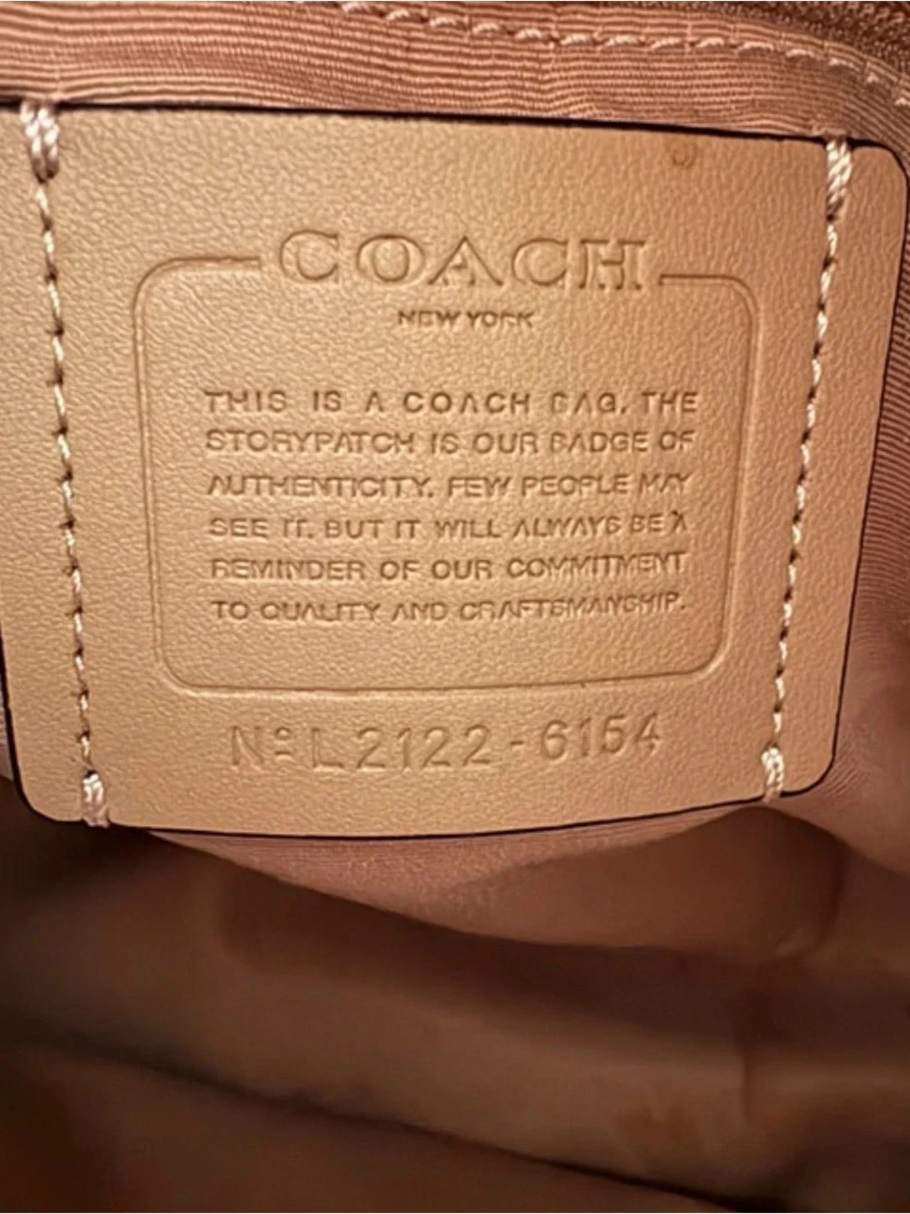 Coach Pebbled Leather Hobo in Blush with Black Trim
